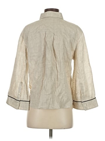 Brunello Cucinelli 3/4 Sleeve Silk Top (view 2)