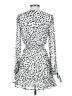 Great Jones 100% Polyester Animal Print Silver Cocktail Dress Size XS - photo 2