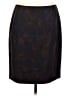 Marc Jacobs 100% Cotton Print Brown Purple Formal Skirt Size 8 - photo 1