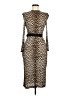 Lanvin 100% Viscose Animal Print Brown Cocktail Dress Size M - photo 1