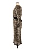 Lanvin 100% Viscose Animal Print Brown Cocktail Dress Size M - photo 5