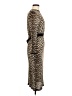 Lanvin 100% Viscose Animal Print Brown Cocktail Dress Size M - photo 4