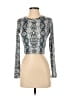 Daisy Silver Long Sleeve Top Size S - photo 1