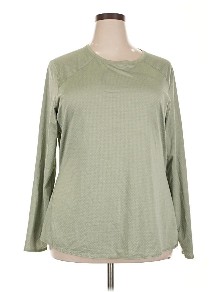 Pre-owned Rei Co Op Long Sleeve T-shirt In Green