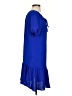 DKNY 100% Polyester Solid Blue Casual Dress Size 4 - photo 4