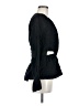 Something Navy Black Long Sleeve Blouse Size M - photo 4