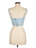 Hello Molly 100% Polyester Blue Sleeveless Top Size 8 - photo 2