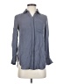 J.Crew 100% Silk Gray Long Sleeve Silk Top Size 0 (petite) - photo 1