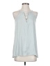 Tart 100% Polyester Blue Sleeveless Blouse Size S - photo 1