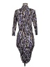 BCBGMAXAZRIA Metallic Silver Cocktail Dress Size M - photo 2