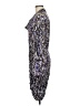 BCBGMAXAZRIA Metallic Silver Cocktail Dress Size M - photo 5