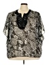 Overdrive 100% Polyester Black 3/4 Sleeve Blouse Size 3X - photo 1