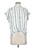 Madewell Stripes Silver Sleeveless Button-Down Shirt Size XS - photo 1