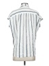 Madewell Stripes Silver Sleeveless Button-Down Shirt Size XS - photo 2