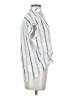 Madewell Stripes Silver Sleeveless Button-Down Shirt Size XS - photo 4