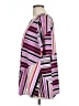 Dana Buchman Stripes Multi Color Purple Short Sleeve Blouse Size L - photo 5
