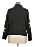 True Craft 100% Acrylic Stars Black Turtleneck Sweater Size 0X - photo 2