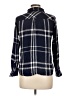 Rails 100% Rayon Plaid Blue Long Sleeve Button-Down Shirt Size L - photo 2