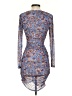 Unbranded 100% Polyester Paisley Blue Cocktail Dress Size S - photo 2