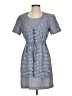 D.B.Y. Ltd Checkered-gingham Blue Casual Dress Size 3 - 4 - photo 1