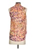 Trina Turk 100% Polyester Orange Sleeveless Blouse Size P (petite) - photo 2