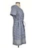 D.B.Y. Ltd Checkered-gingham Blue Casual Dress Size 3 - 4 - photo 4