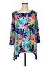 Ruby Rd. Blue 3/4 Sleeve T-Shirt Size 1X - photo 1