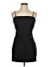 Zara Solid Black Cocktail Dress Size L - photo 1