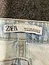 Zara 100% Cotton Blue Denim Shorts Size 6 - photo 3