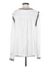 MONORENO 100% Rayon Solid White Long Sleeve Blouse Size S - photo 2