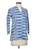 Roberta Roller Rabbit 100% Cotton Blue 3/4 Sleeve Blouse Size XXS - photo 1