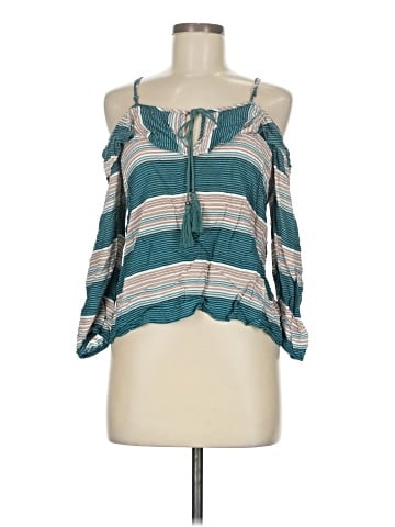 Wild Blue X Sadie Robertson 3/4 Sleeve Blouse (view 1)