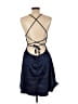 Shein 100% Polyester Animal Print Blue Cocktail Dress Size L - photo 2