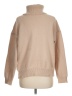 Unbranded 100% Polyester Solid Tan Ivory Turtleneck Sweater Size M - photo 2