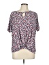 Amana Gray Short Sleeve Blouse Size L - photo 1