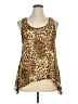 Material Girl 100% Polyester Gold Sleeveless Blouse Size XL - photo 1