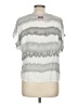 Hard Tail 100% Rayon Silver Short Sleeve Blouse Size M - photo 2