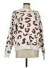 Merokeety 100% Polyester Animal Print Silver Pullover Sweater Size M - photo 1