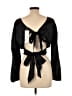 Assorted Brands Black Long Sleeve Blouse Size L - photo 2