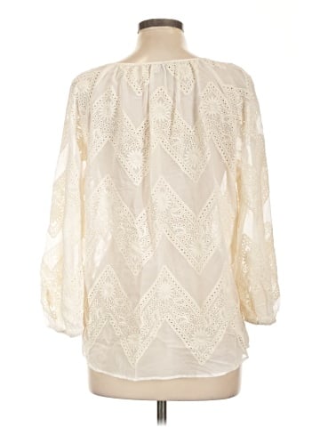 Lavender Brown Long Sleeve Blouse (view 2)