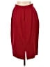 Unbranded 100% Wool Solid Red Wool Skirt Size 12 - photo 2