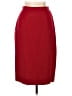 Unbranded 100% Wool Solid Red Wool Skirt Size 12 - photo 1