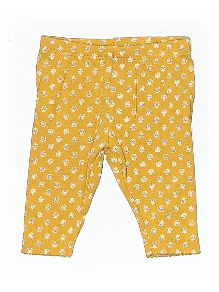 Pre-owned Carter's Babies' Casual Pants In Yellow