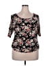 Ruby Black Short Sleeve Top Size 2X - photo 1
