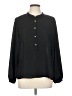 CeCe 100% Polyester Black Long Sleeve Blouse Size L - photo 1