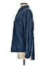 Billy T 100% Lyocell Checkered-gingham Blue Long Sleeve Button-Down Shirt Size XS - photo 5