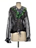 Warm 100% Silk Black Long Sleeve Silk Top Size XS (0) - photo 1