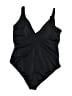 Assorted Brands Solid Black One Piece Swimsuit Size XL - photo 2