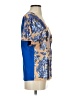Neiman Marcus for Target 100% Polyester Blue Short Sleeve Blouse Size S - photo 4