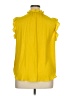 Cupcakes & Cashmere 100% Polyester Yellow Sleeveless Blouse Size XL - photo 2